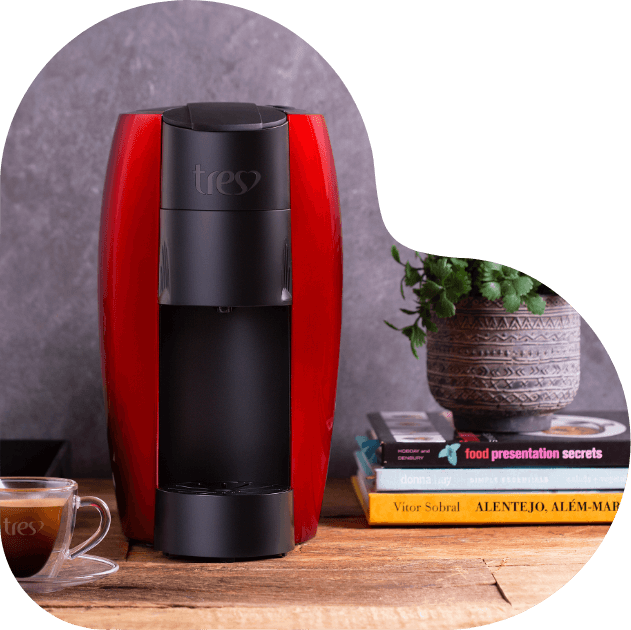 Design Cafeteira TRES - 3 Corações