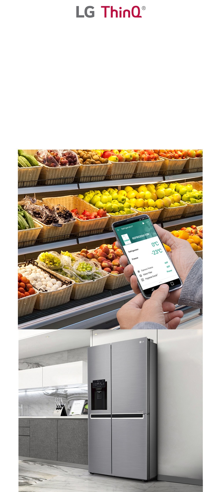 Controle sua geladeira de qualquer lugar