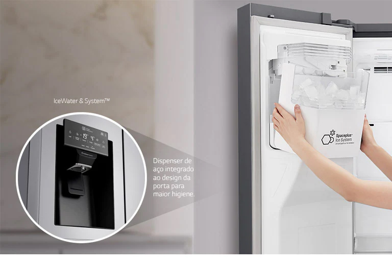 Água pura e gelo sempre à disposição