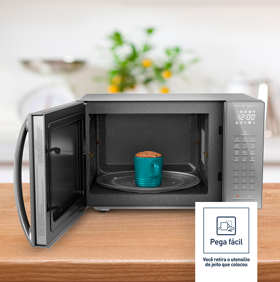 Micro-ondas Panasonic de Bancada 34 Litros NN-ST67LWRUN com Dupla